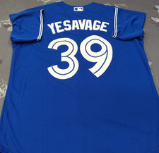 Trey Yesavage #39 TOR Royal Cool Base Sewn Stitched Jersey. picture