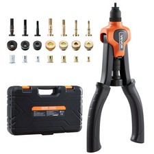 VEVOR Rivet Nut Tool Kit Rivnut Tool Kit 14-Inch Two-Handed 7 Mandrels 70 Nuts picture