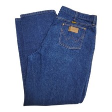 Vtg Wrangler 935NAV Cowboy Cut Bootcut Jeans Mens 42x32 Made In USA Dark Wash picture