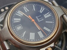 Dunhill rare blue dial AD HQ mans 90s Millenium quartz Swiss ETA watch in VGWO picture