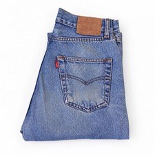 Vintage Levis 501 Jeans Mens W28 L30 Light Blue Stonewash Big E Made in USA picture