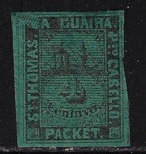 Venezuela: 1868; Local L28, St. Thomas -La Guaira, most expensive, Mint, EBV1548 picture