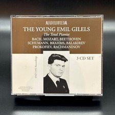 YOUNG EMIL GILELS, THE TOTAL PIANIST [Andromeda 3 CD Box Set] CDs are NEAR MINT picture
