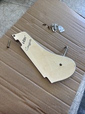 Vox Cougar Bass original Vintage white Pickguard  with original HTF Bracket picture