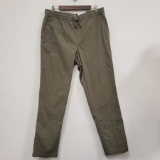 Sonoma Womens The Everyday Pull On Pant Size L Dusty Olive Green Straight Leg picture