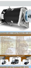 Starter Generator Motor 660379 for E-Z-GO TXT Golf Car Gas Car 1991-2024 Models picture