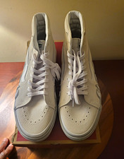 VANS Sk8-Hi Men’s White High Top Lace-Up Sneakers New with Box picture