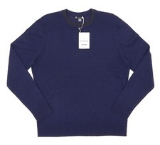 Smartwool L58826 Men's Navy Blue Sparwood Long Sleeve Crew Sweater Size Large picture