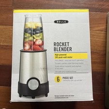 Bella rocket 6 Piece Blender Stainless Steel Smoothies Brand New picture