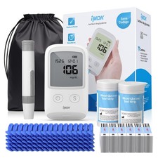 Diabetes Test Kit Blood Sugar Glucose Monitor Meter 206 Pcs Strip Tester Machine picture