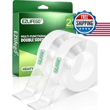 EZlifego Heavy Duty Invisible Bond Nano Double Sided Mounting Tape 2-Pack picture