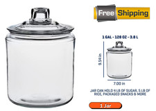 Anchor Hocking Heritage Hill Glass Jar with Lid 1 Gallon -  picture