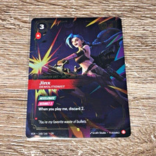 Riot Games Riftbound LoL TCG Jinx Demolitionist Holo 168/166 Venom EN picture