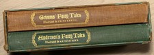 Vtg 1945 Grimm’s & Andersen’s Fairy Tales Illustrated by Kredel & Szyk-2 Volumes picture