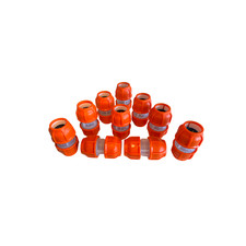 Lot of 10 (Orange) Clear Lock Coupler 1.25