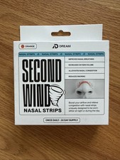 Dream Second Wind Nasal Strips - Breathing, Sleep, Snoring - 30 Day Orange picture