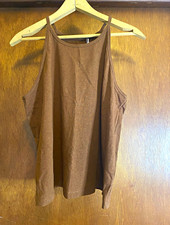 Everlane Brown Hemp Organic Cotton Knit Sleeveless Round Neck Tank Top M picture