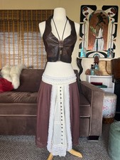 Vintage Rare Silk/Cotton Odille Skirt; Romantic Cottagecore Peasant Boho Sz 8 picture