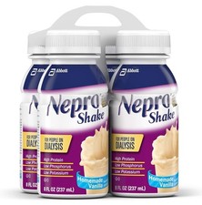 Nepro Shakes Homemade Vanilla 8oz Protein Chemo Dialysis Qty 18 Sealed In Box picture