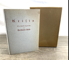 Krisis Hermann Hesse 1928 1st Edition S Fischer Verlag Berlin German Tagebuch HC picture