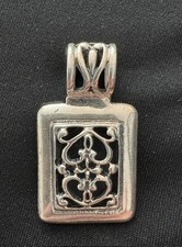Victorian Sterling Silver Antique Pendant, Circa 1900 picture