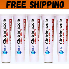 5 Pack Anti-Fungal Cream Cure Athletes Foot, Jock Itch,Compare to Lotrimin AF 1% picture