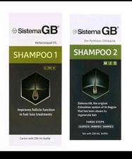 2x Pack Sistema Gb 1 -2 Shampoo For Hair Loss Treatment Combo DEAL TWO BOXES❗️🔥 picture