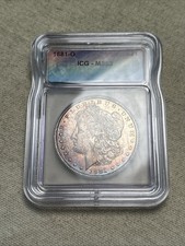 1881 O Morgan Silver Dollar ICG MS63 Toning picture