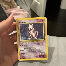 Wizards of the Coast Pokemon TCG Base Set Mewtwo 10/102 Holo Rare English 1999 picture