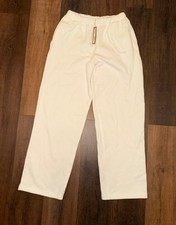 Skims Classic Straight Leg Cotton Fleece Pants in Marble, Size Small picture