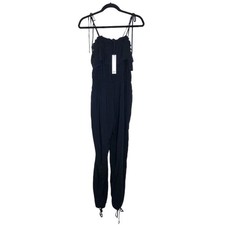 NSR Nordstrom Black Tie Straps Jumpsuit Women's Size Medium New NWT picture