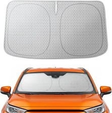WOLFBOX Graphene Car Windshield Sun Shade, Universal Fit for SUV Trucks Sedans picture
