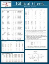 Biblical Greek Laminated Sheet - Mounce, William D. picture