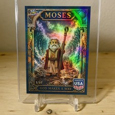 Brick Figure MOSES Card Crossing Red Sea 2026 GleeBeeCo Holo Faith /10 picture