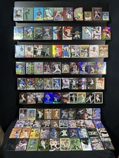 Modern Refractor/ Insert/ Parallel 100-Card Baseball Lot NRMT Die-Cut Ser# Gold picture