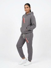 VÉRON Stripes V Logo Women's Hoodie & Sweatpants Matching Set 2-Piece picture