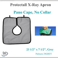 Palmero Adult Pano X-Ray Apron, Adult w/out Collar, Lead-lined, .3MM Thick, Grey picture
