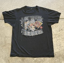 True Vintage 1989 Bon Jogi We’re Back Kickin’ Ass Band Music Rock Faded Tee L picture