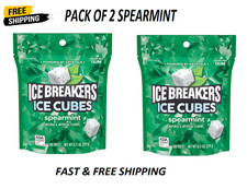 (Pack of 2) Ice Breakers Ice Cubes Spearmint Sugar Free Gum 8.11 oz 2x 100 pcs picture