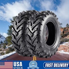 🔥2 PACKS 25x8-12 ATV Tires 6Ply 25x8x12 UTV Tires 25 8 12 Front All Terrain Tyr picture