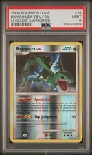2008 Pokemon D&P Legends Awakened Rayquaza Reverse Holo 14/146 PSA 9 picture