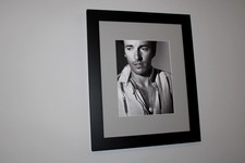 Bruce Springsteen Brue Weber photo/frame/matte COA Wood Frame High Quality RARE picture