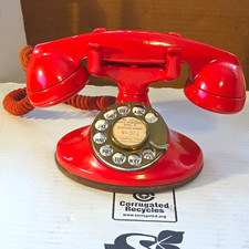 Western Electric 202 Orange/Red Telephone With 4H Dial  picture
