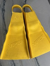 PSS Pacific South Swell Viper Surfing Fins V7 Rare All Yellow Medium 8-9  picture