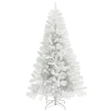 HOMCOM 7.5ft Black Artificial Christmas Tree with Steel Base  Refurbished picture