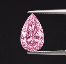 3 Ct Fancy Pink Pear Cut VVS1 Diamond 8x12 MM Premium Quality Loose Gemstone picture