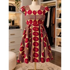 Karel.K One-of-a-Kind African Designer Statement Dress picture