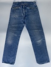 LEVI'S 501 1980's  USA MADE TRANSITIONAL VINTAGE JEANS  SIZE 35-34 picture