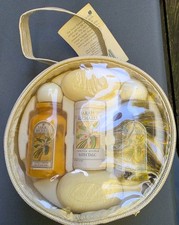 Vintage 90s Sarah Michaels Travel Ensemble Vanilla Orchid Bath Gift Set Case New picture