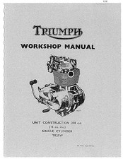 Triumph Workshop service manual book 1968, 1969 & 1970 Trophy 250 TR25W. picture